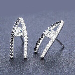 😍925 Sterling Silver Fashion Stud Small Earrings for Women, F277